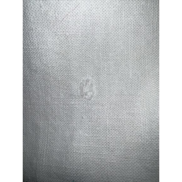 Vtg Christmas Red Poinsettia Holly Tablecloth 84x51” Rectangular Fabric FLAWS - Picture 14 of 16